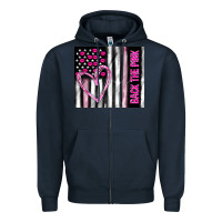 Navy back the pink Zipper Hoodie - TumblerDesignByShophia