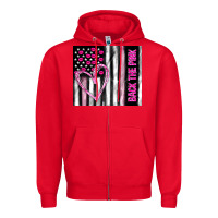 Red back the pink Zipper Hoodie - TumblerDesignByShophia