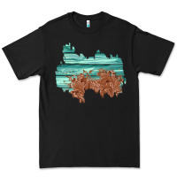 Black wood leather patch Premium Tee - AdoDesignShop