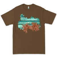Cacao wood leather patch Premium Tee - AdoDesignShop