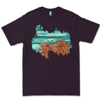 Plum wood leather patch Premium Tee - AdoDesignShop