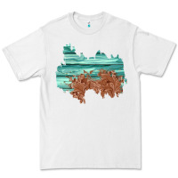 White wood leather patch Premium Tee - AdoDesignShop