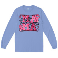 Colony Blue Breast Cancer Awareness mama Long Sleeve Tee - LillyAllenDesigns