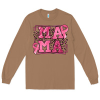 Toasted Coconut Breast Cancer Awareness mama Long Sleeve Tee - LillyAllenDesigns