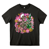 Asphalt pink coffee gifts christmas skeleton coffee Heavy Core Tee - AdoDesignShop
