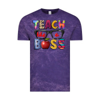 Cloud Purple teach like a boss Vintage Tee - NancyCooperArtShop