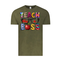 Vintage Olive teach like a boss Vintage Tee - NancyCooperArtShop