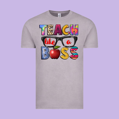 Teach Like A Boss Vintage Tee Designed By Nancycooperartshop