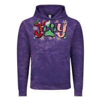 Cloud Purple joy with dog paw Vintage Hoodie - MaliasSmallBusiness
