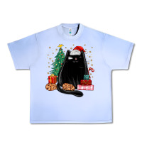 Grape Ice christmas black cat Urban Heavy Tee - MaliasSmallBusiness