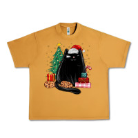 Peanut Butter christmas black cat Urban Heavy Tee - MaliasSmallBusiness