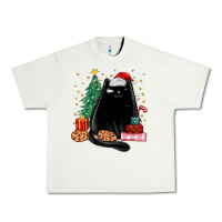 Pistachio christmas black cat Urban Heavy Tee - MaliasSmallBusiness