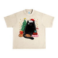 Sandshell christmas black cat Urban Heavy Tee - MaliasSmallBusiness