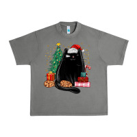 Tornado christmas black cat Urban Heavy Tee - MaliasSmallBusiness