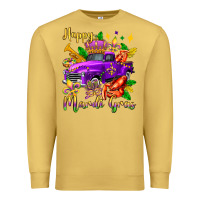 Antique Gold happy mardi gras truck olivia Premium Sweatshirt - OliviaCreatesArt