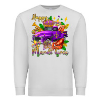 Dove Grey happy mardi gras truck olivia Premium Sweatshirt - OliviaCreatesArt