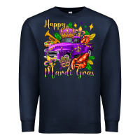 Navy happy mardi gras truck olivia Premium Sweatshirt - OliviaCreatesArt