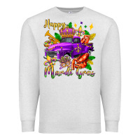 Oatmeal Heather happy mardi gras truck olivia Premium Sweatshirt - OliviaCreatesArt