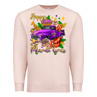 Pale Pink happy mardi gras truck olivia Premium Sweatshirt - OliviaCreatesArt