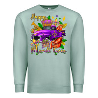 Seafoam happy mardi gras truck olivia Premium Sweatshirt - OliviaCreatesArt