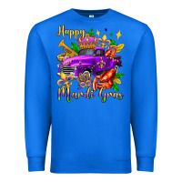 True Royal happy mardi gras truck olivia Premium Sweatshirt - OliviaCreatesArt