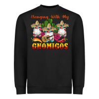 Black hanging with gnomigos Heavyweight Sweatshirt - Artiststas