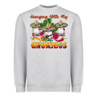 Heather Grey hanging with gnomigos Heavyweight Sweatshirt - Artiststas