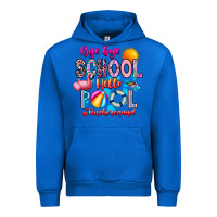 Cobalt Bye Bye School Hello Pool Teacher  Squad Urban Hoodie - CowhideDigitalArt