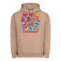 Pigment Burro Bye Bye School Hello Pool Teacher  Squad Urban Hoodie - CowhideDigitalArt