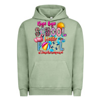 Pigment Oil Green Bye Bye School Hello Pool Teacher  Squad Urban Hoodie - CowhideDigitalArt