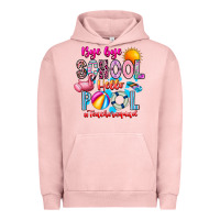 Pigment Salmon Bye Bye School Hello Pool Teacher  Squad Urban Hoodie - CowhideDigitalArt