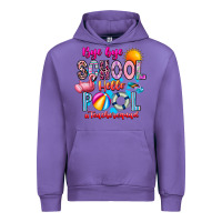 Tulip Bye Bye School Hello Pool Teacher  Squad Urban Hoodie - CowhideDigitalArt