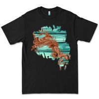 Black wood leather patch Premium Tee - AdoDesignShop