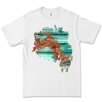 White wood leather patch Premium Tee - AdoDesignShop