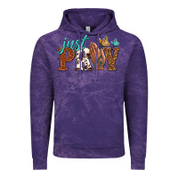 Cloud Purple just pray Vintage Hoodie - NancyCooperArtShop
