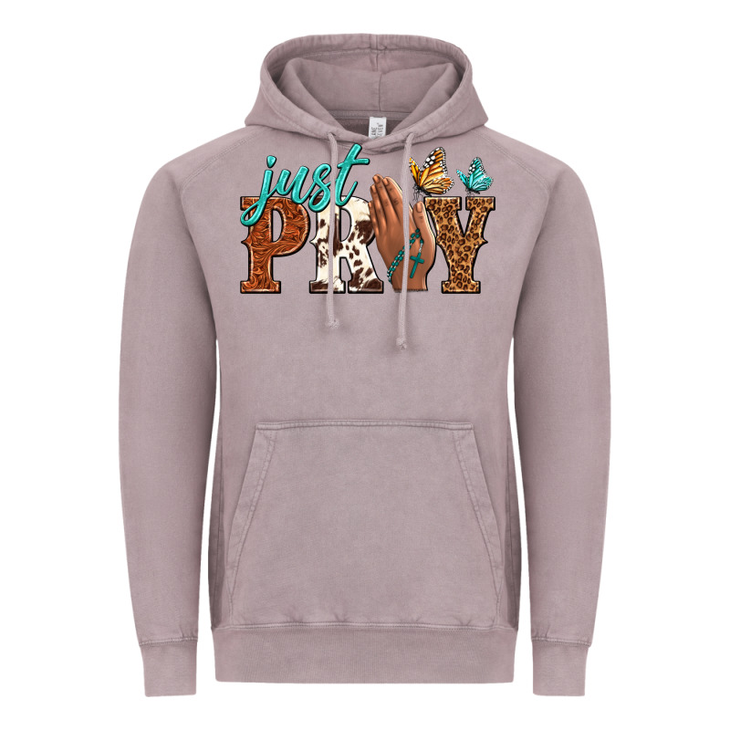 Just Pray Vintage Hoodie by NancyCooperArtShop | Teevron