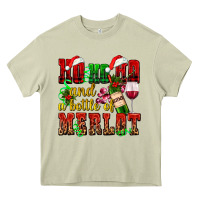Ho Ho Ho And A Bottle Of Merlot Heavy Core Tee | Teevron
