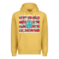 Antique Gold America flag smiley  tumbler Premium Hoodie - HowdyJamesFarm