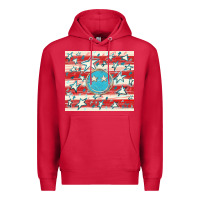 Cardinal America flag smiley  tumbler Premium Hoodie - HowdyJamesFarm