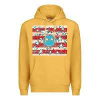 Mustard America flag smiley  tumbler Premium Hoodie - HowdyJamesFarm