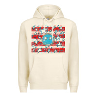 Tofu America flag smiley  tumbler Premium Hoodie - HowdyJamesFarm