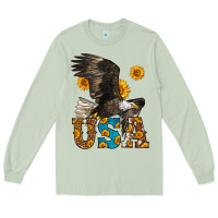 Matcha Western Usa Eagle 4th of July Long Sleeve Tee - LillyAllenDesigns
