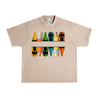 French Oak custom crayons with pencil Urban Heavy Tee - NancyCooperArtShop