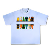 Grape Ice custom crayons with pencil Urban Heavy Tee - NancyCooperArtShop