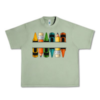Oil Green custom crayons with pencil Urban Heavy Tee - NancyCooperArtShop