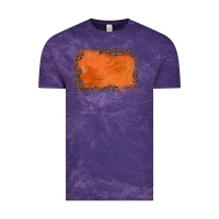 Cloud Purple gemstone orange leopard background Vintage Tee - JahusDesignShop