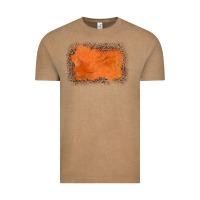 Vintage Coffee gemstone orange leopard background Vintage Tee - JahusDesignShop