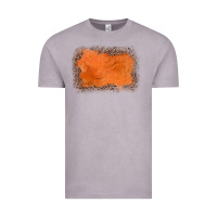 Gemstone Orange Leopard Background Vintage Tee | Teevron