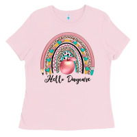 Bubblegum Pink hello daycare Ladies Tee - JahusDesignShop