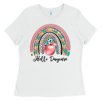 White hello daycare Ladies Tee - JahusDesignShop